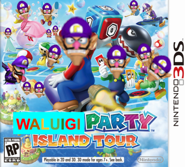 Waluigi watch, Waluigi game idea #5- Waluigi Party: Island Tour.