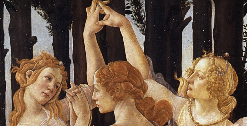 thehandoftheartist:Sandro Botticelli La Primavera (c. 1482)...