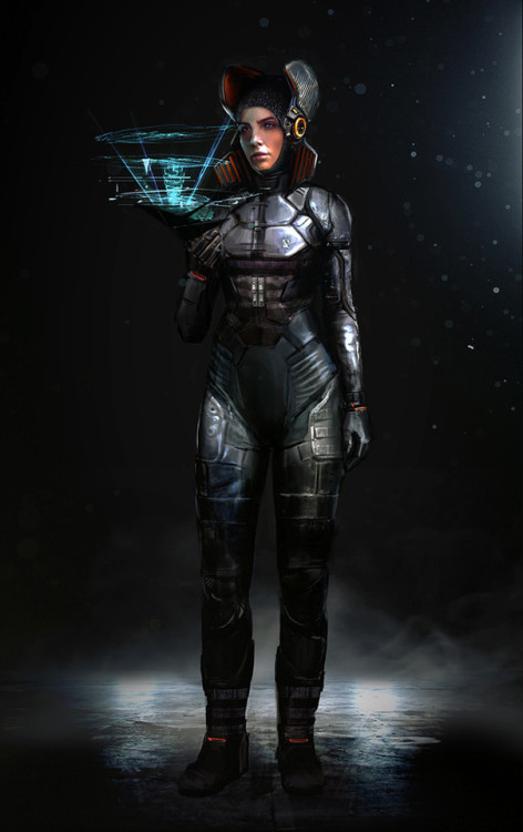 diitalessence:Brave female astronaut characters in awesome...