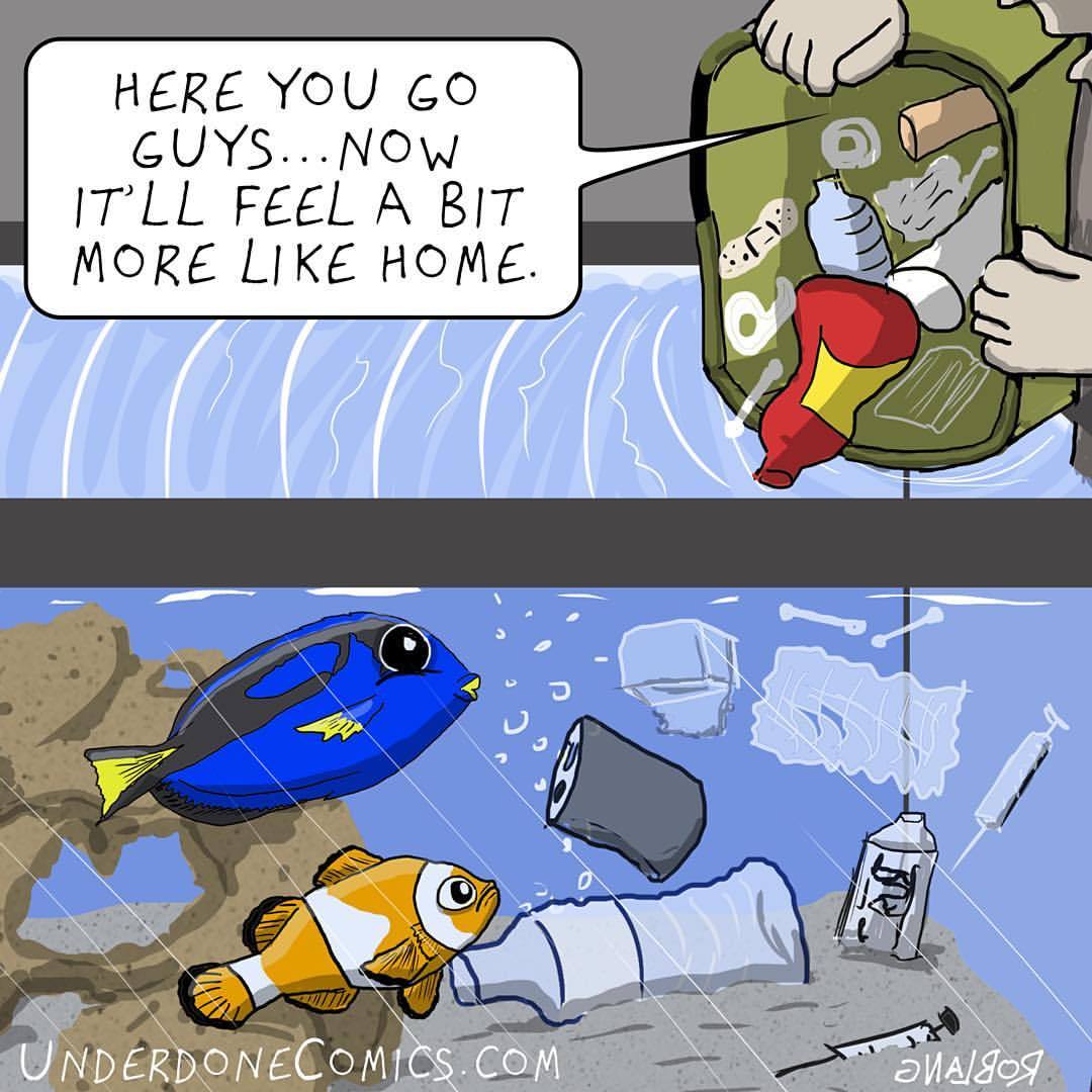 underdone comics — ☹️ #saveouroceans #earthdayeveryday #plastic...