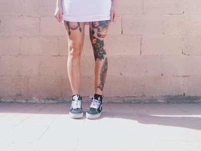 vans sk8 hi tumblr girl