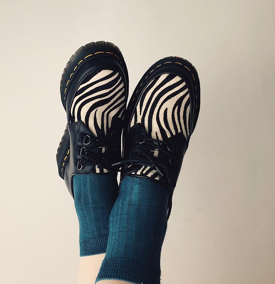 dr martens zebra creepers