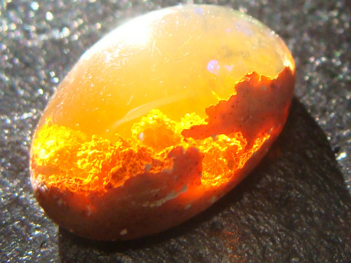 glassinthepar-k:sixpenceee:Sunset Fire Opal, The following is...