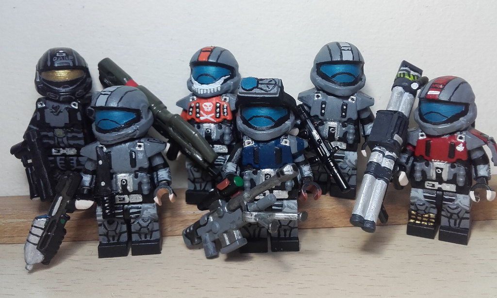 Brick Loft — Halo 3: ODST - Alpha-Nine Squad (repainted)...