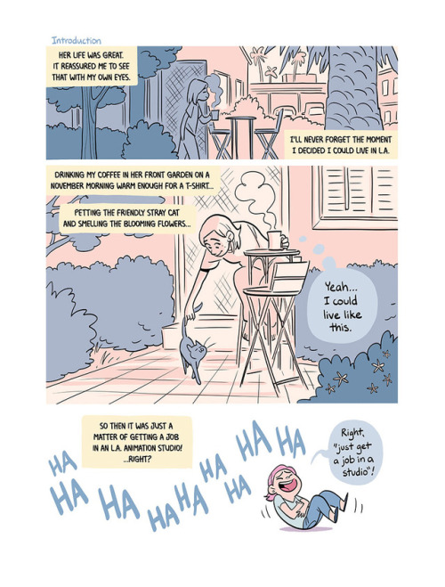 tally-art:My new 70-page autobio comic about moving to LA and...