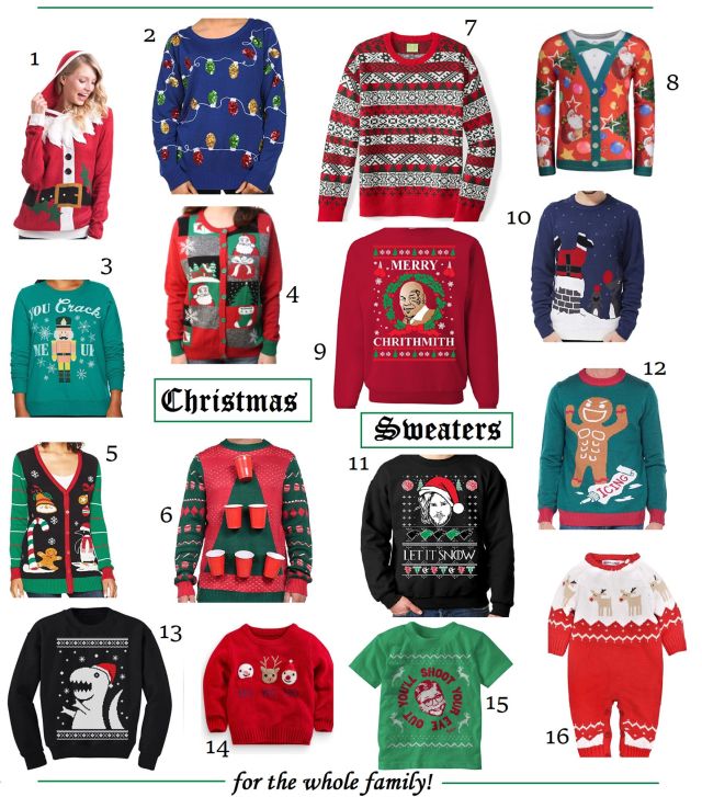 Festive Holiday Sweaters for All
