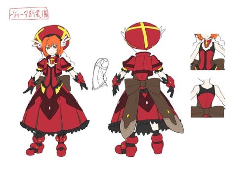 nanoha-reference-pics:Character turnarounds for the...