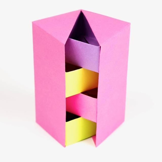 Origami Secret Stepper Box 💗 Tutorial:... - Paper Kawaii