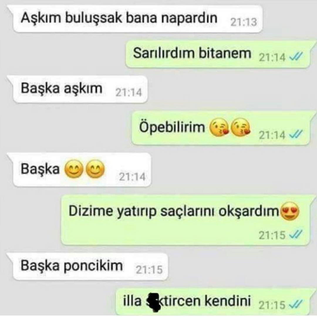 Eşlerin whatsapp konuşmaları