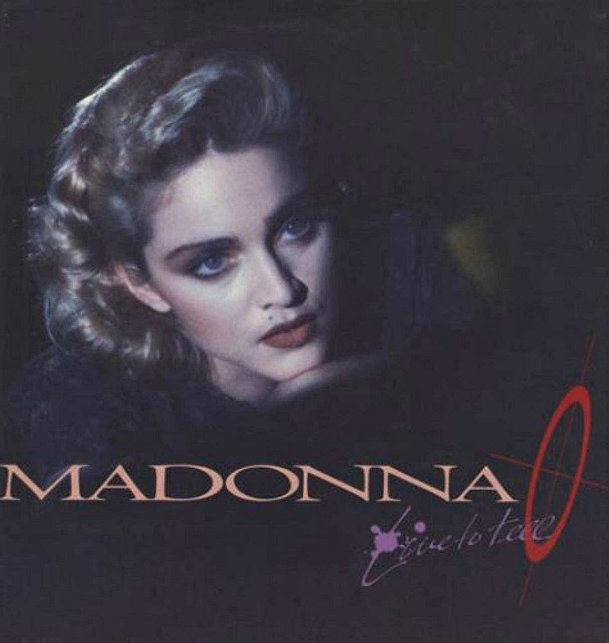 <p>Madonna “Live To Tell” vinyl sleeve front (1986)</p>