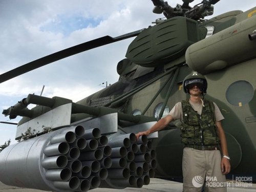 bmashine:Pilot at the Russian transport assault helicopter...