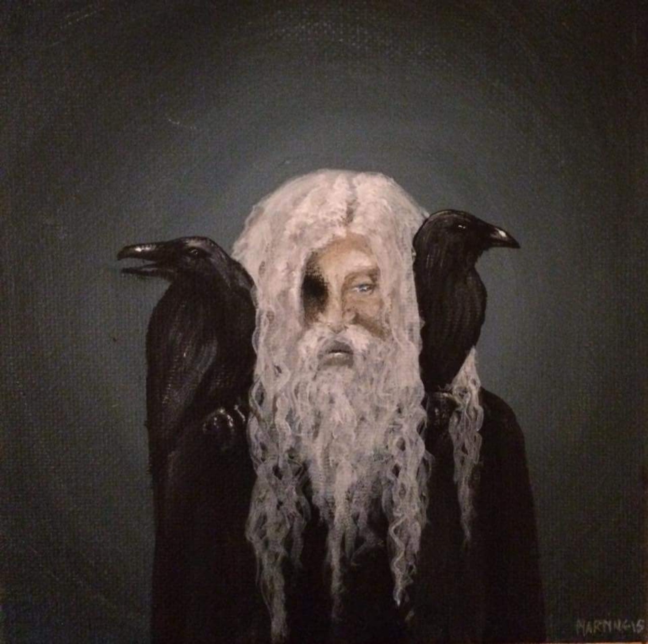 Hedendom — Odin, Huginn & Muninn by Mara Illustration Crafts