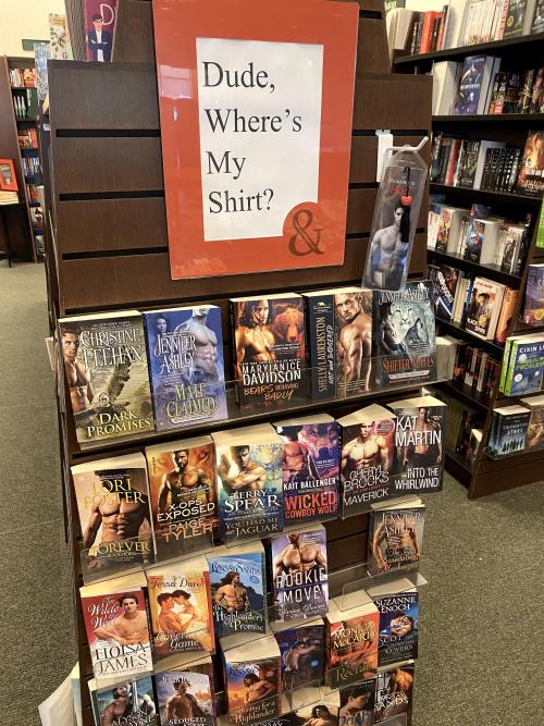 Romance display at my local Barnes & Nobles. I probably...