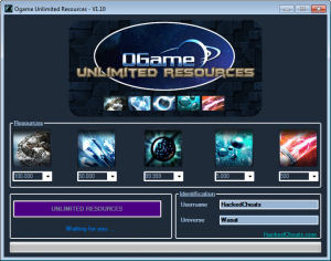Hacked Cheats Ogame Unlimited Resources Free Ogame Unlimited