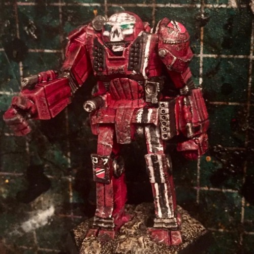 Atlas finished with my new decals. #battletech #battlemech...