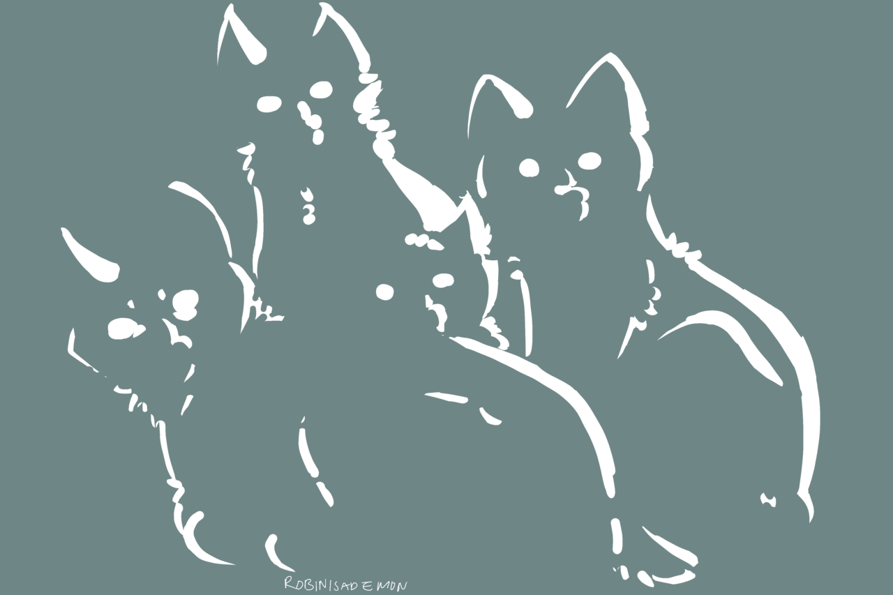 Four Cats Staring [YCH] Tumblr_pr98svlzqR1tpog45o1_1280