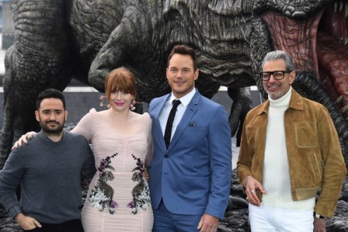 chrisprattdelicious:Colin Trevorrow, J.A Bayona, Bryce Dallas...