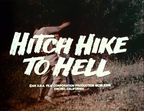 Image result for HITCHHIKE TO HELL GIF