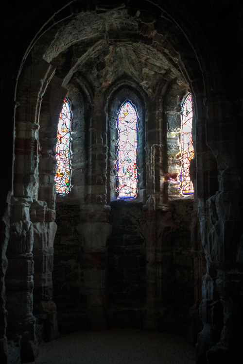 tim-dennis:Stained glass in Conway Castle