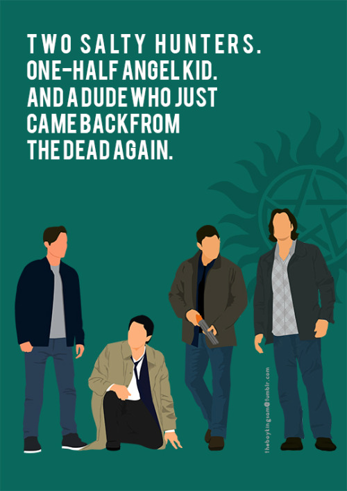 spnhiatuscreations spnedit samedit deanedit castieledit team free will tfw 2.0 team freel will 2.0 sam winchester dean winchester castiel jack kline spn fanart mine*edit this took me forever