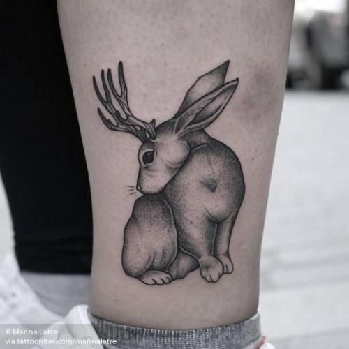 JARED TUTTLE on Tumblr: Illustrated design for Jackalope Tattoo in  Minneapolis. North American folklore describes a Jackalope as a jackrabbit  with deer...