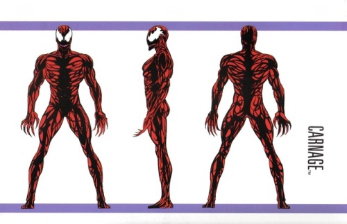 bizarnage:Venom and Carnage character sheets from The Official...