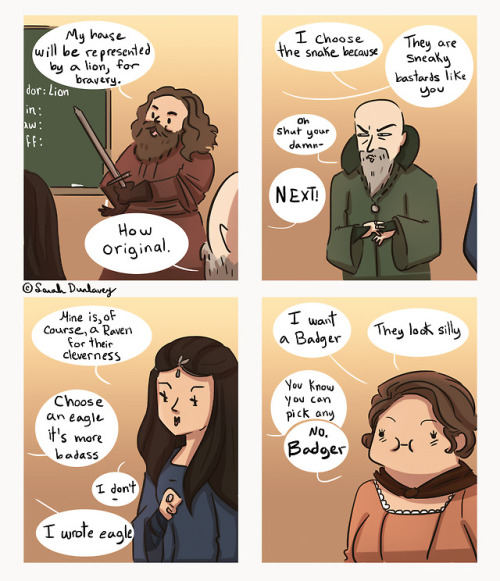 madamladydunlavey:The creation of Hogwarts