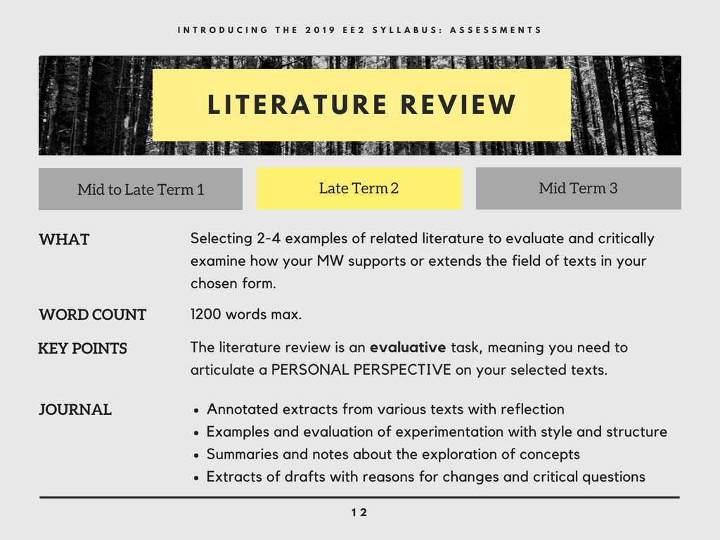 english extension 2 literature review examples