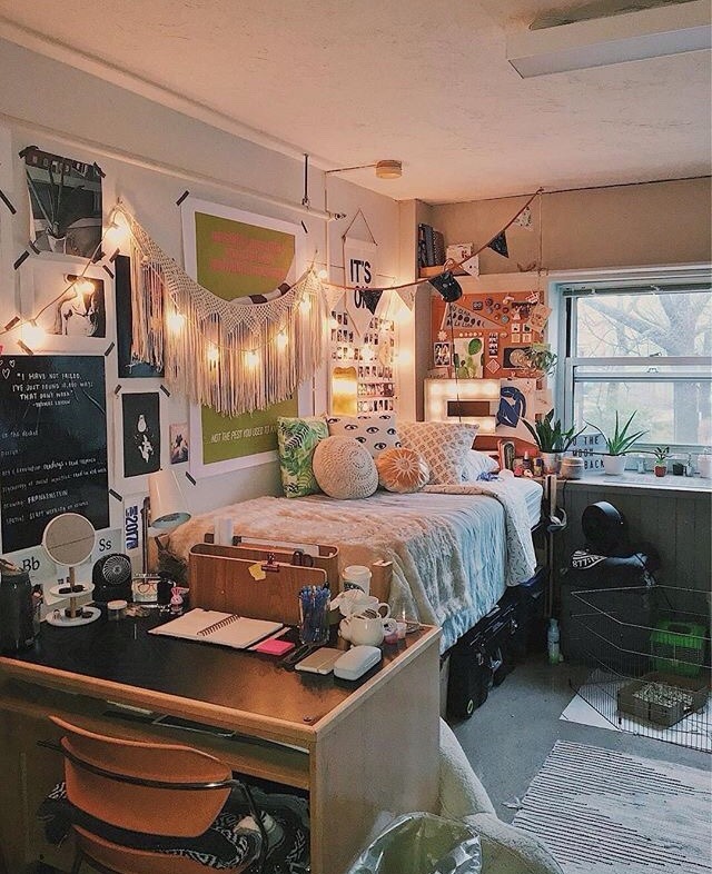 Like if you want to study/work/sleep in here! ... - study/work spaces