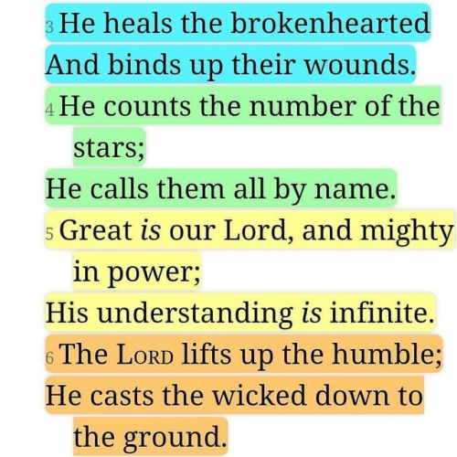 joseph4inspiration:Psalms 147:3-6.#Inspiration...