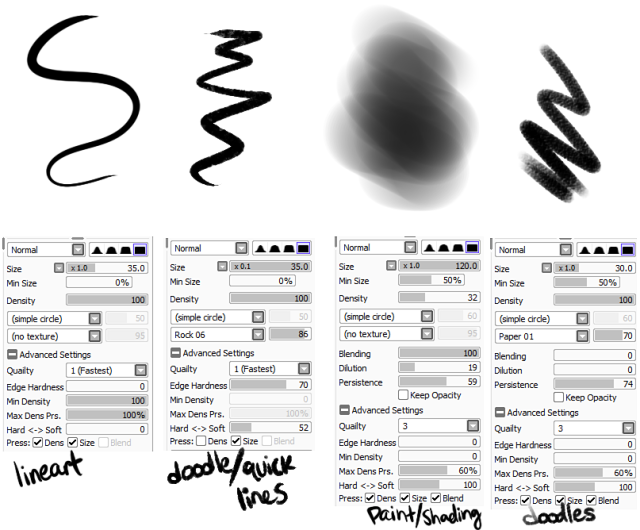 brushes for paint tool sai