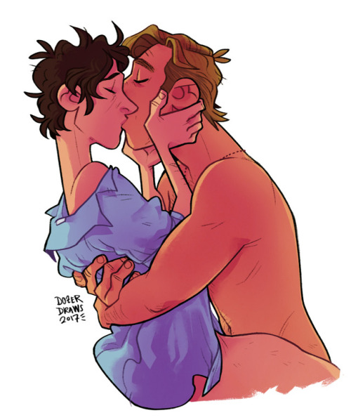 littledozerdraws:them beautiful peach boys for my dear friend...