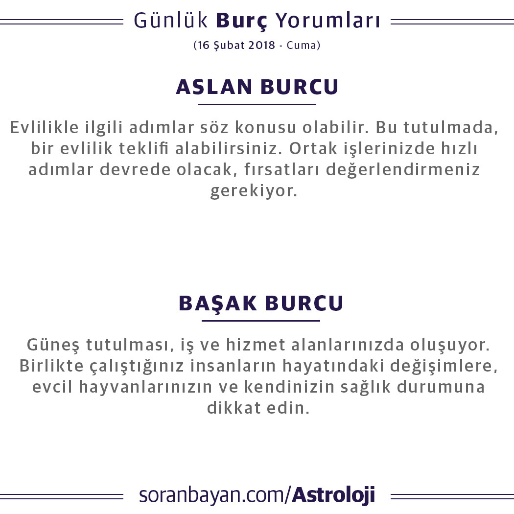 Günlük Burç Yorumları Günlük Burç Yorumları