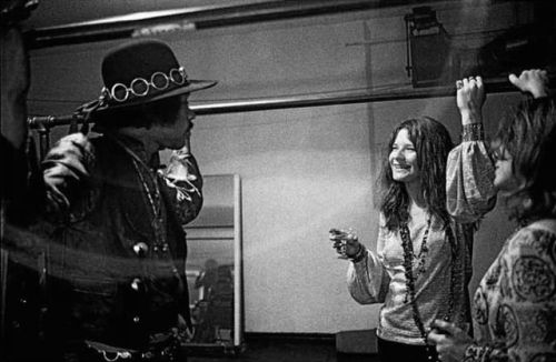 vintageeveryday:Just hanging out with Janis Joplin and Jimi...