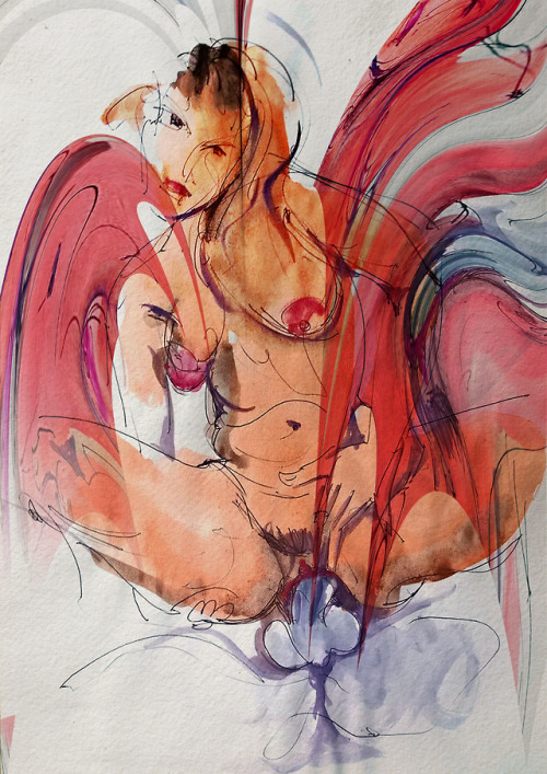 Watercolor orgasm