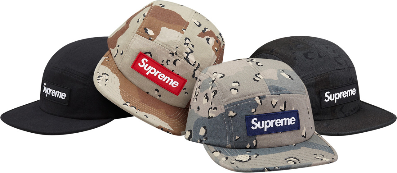 supreme desert camo camp cap