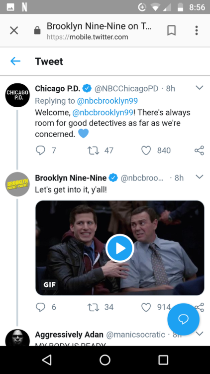 professionalpenthief:professionalpenthief:NBC is the home b99...