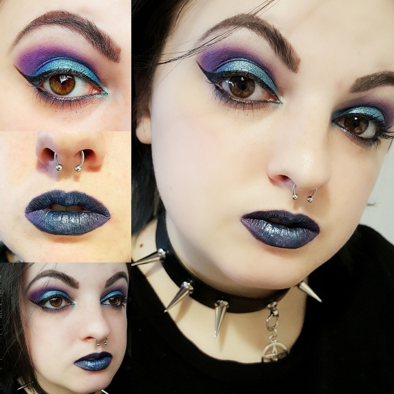 blue makeup on Tumblr