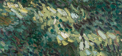 closeupofpaintings:Vincent van Gogh - Undergrowth, 1889...