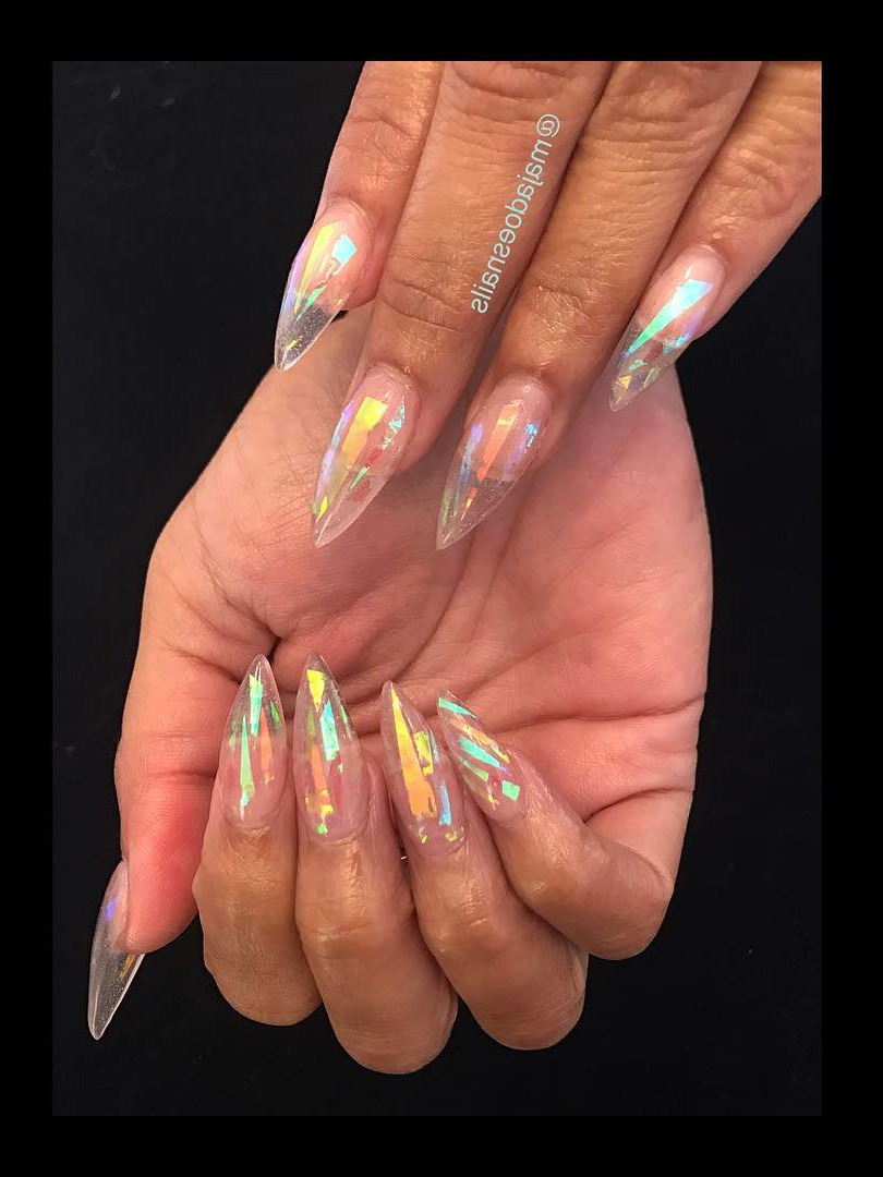 nail supply, winter nails, ballerina nails, nail studio, bellagio nails Sculpted, Broken Glass Nails. . . , glassnails , clearnails , sculpturednails , sculptednails , stilettonails , brokenglassnails , mylarfilm , mylarflakes , mylarstrips , colorfulnaildesign , gorgeousnails , acrylicnails , cutenaildesigns 