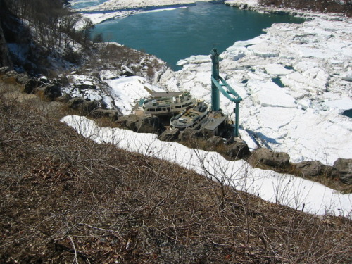 Maid of the Mist - off season & ice bridge.