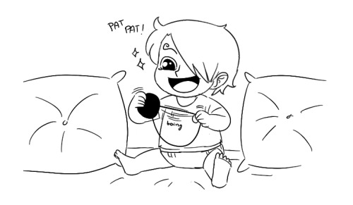 ask-the-vinsmokes:BrotherhoodAUPat Pat = EyepatchPoor Niji...