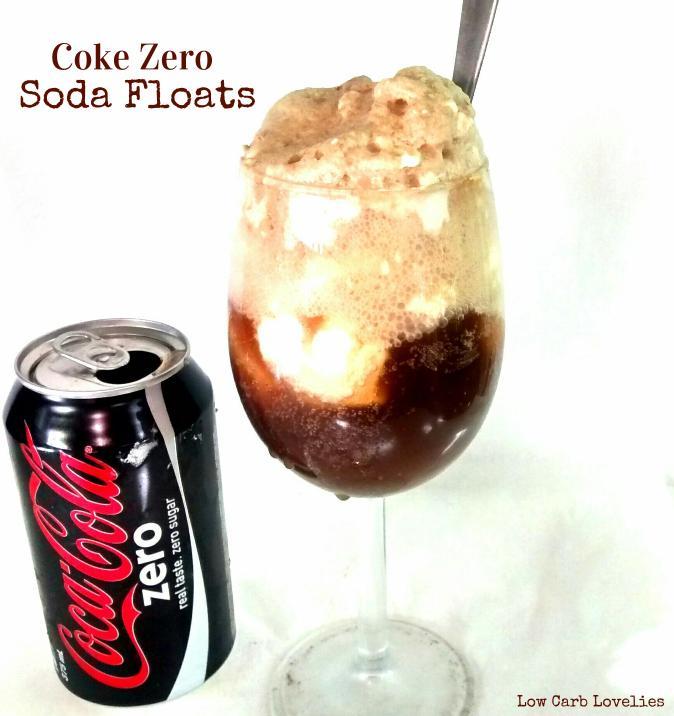 Low Carb Lovelies — Coke Zero Soda Floats Using just 3 simple...