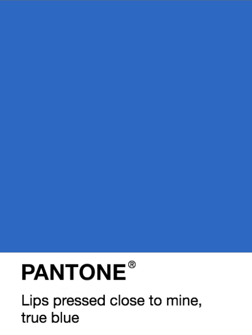 fobarthistory:Fall Out Boy + “blue” as Pantone swatches