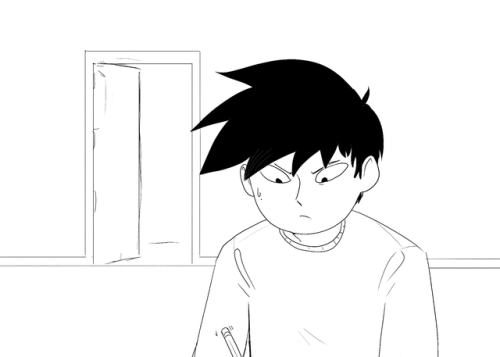 mobfrog:mob’s sense of humor is ritsu’s suffering