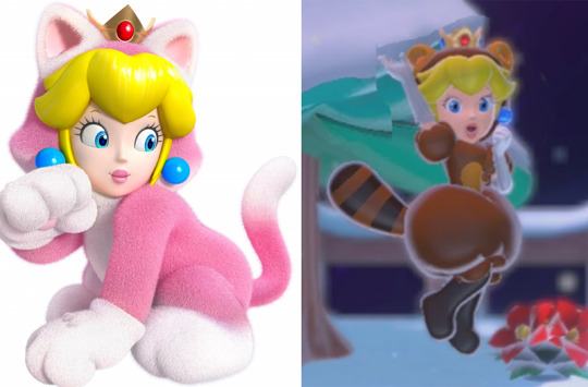 Princess peach cat costume