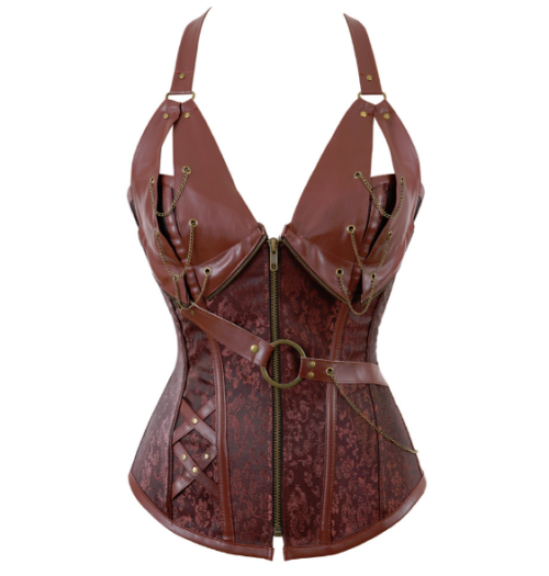 packagepeanut:1. faux leather corset, $17.49-$19.992. black...