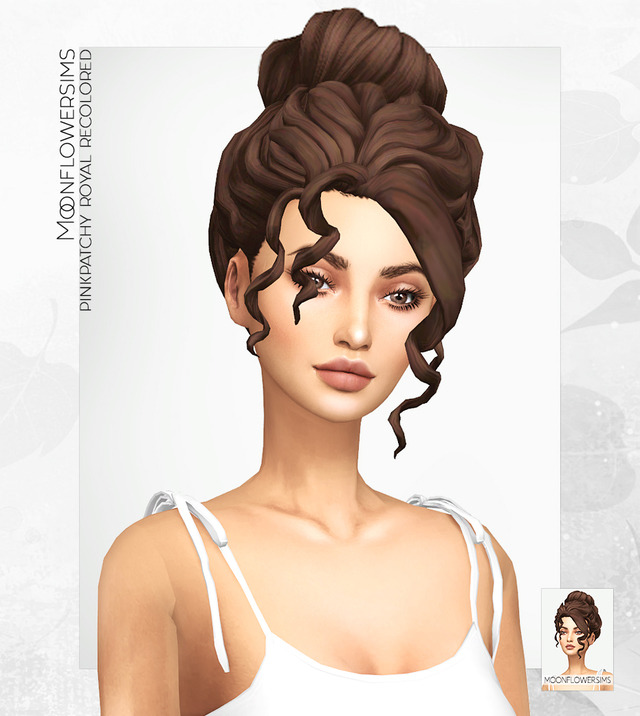 Moonflowersims Maxis Match Hairs Recolored In My 65 Colors
