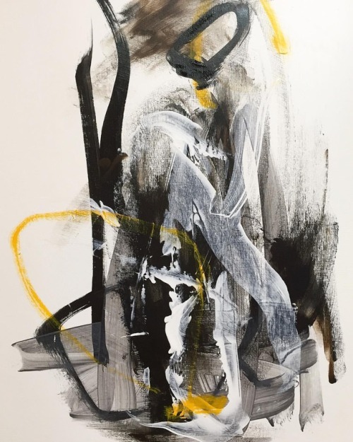 abstractart-lizzorn:New Shoshin Series, works on paper. Mixed...