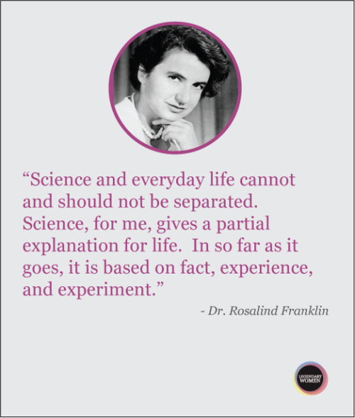 legendarywomen:Women’s History Month – Dr. Rosalind Franklin,...